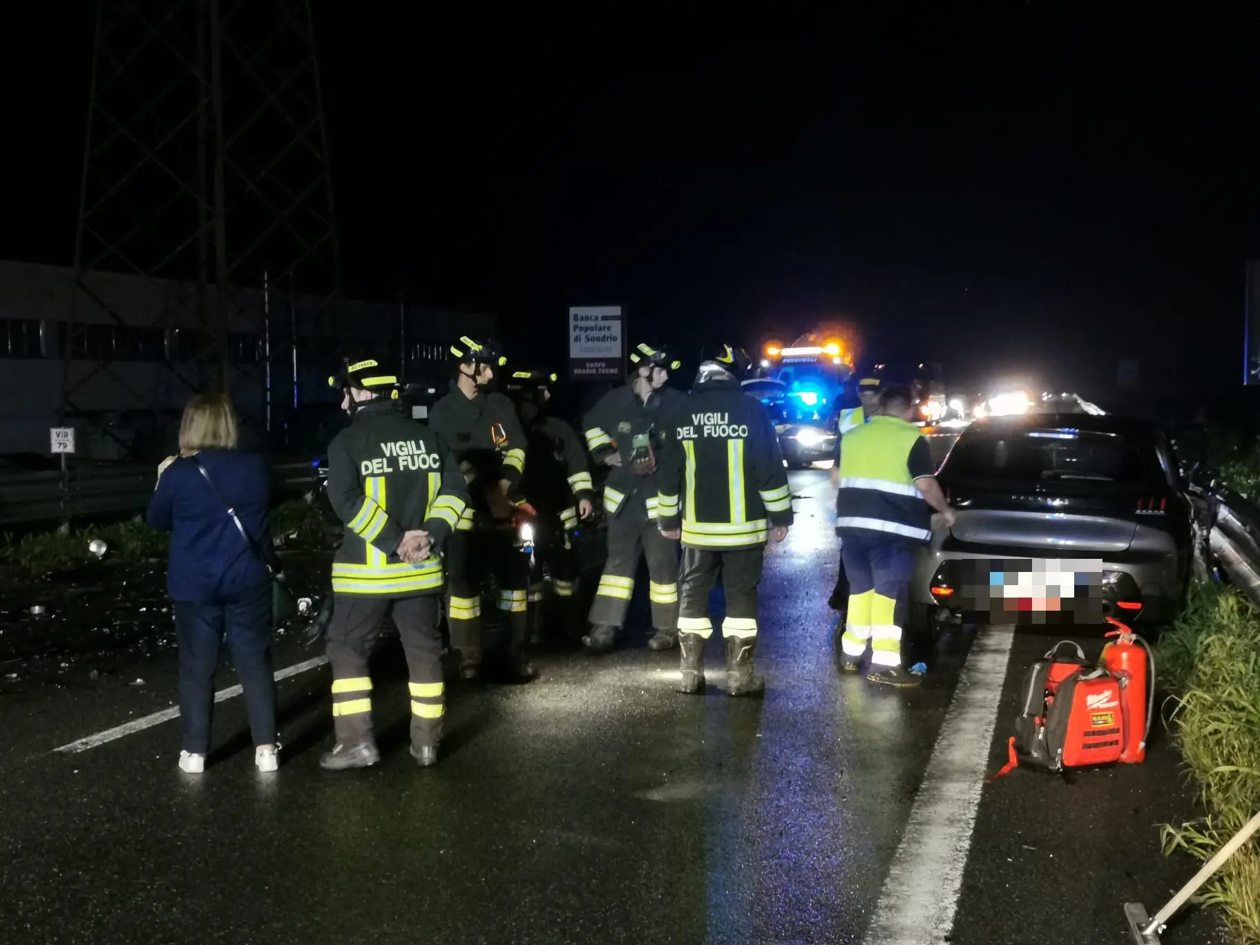 Le immagini dell'incidente a Esine