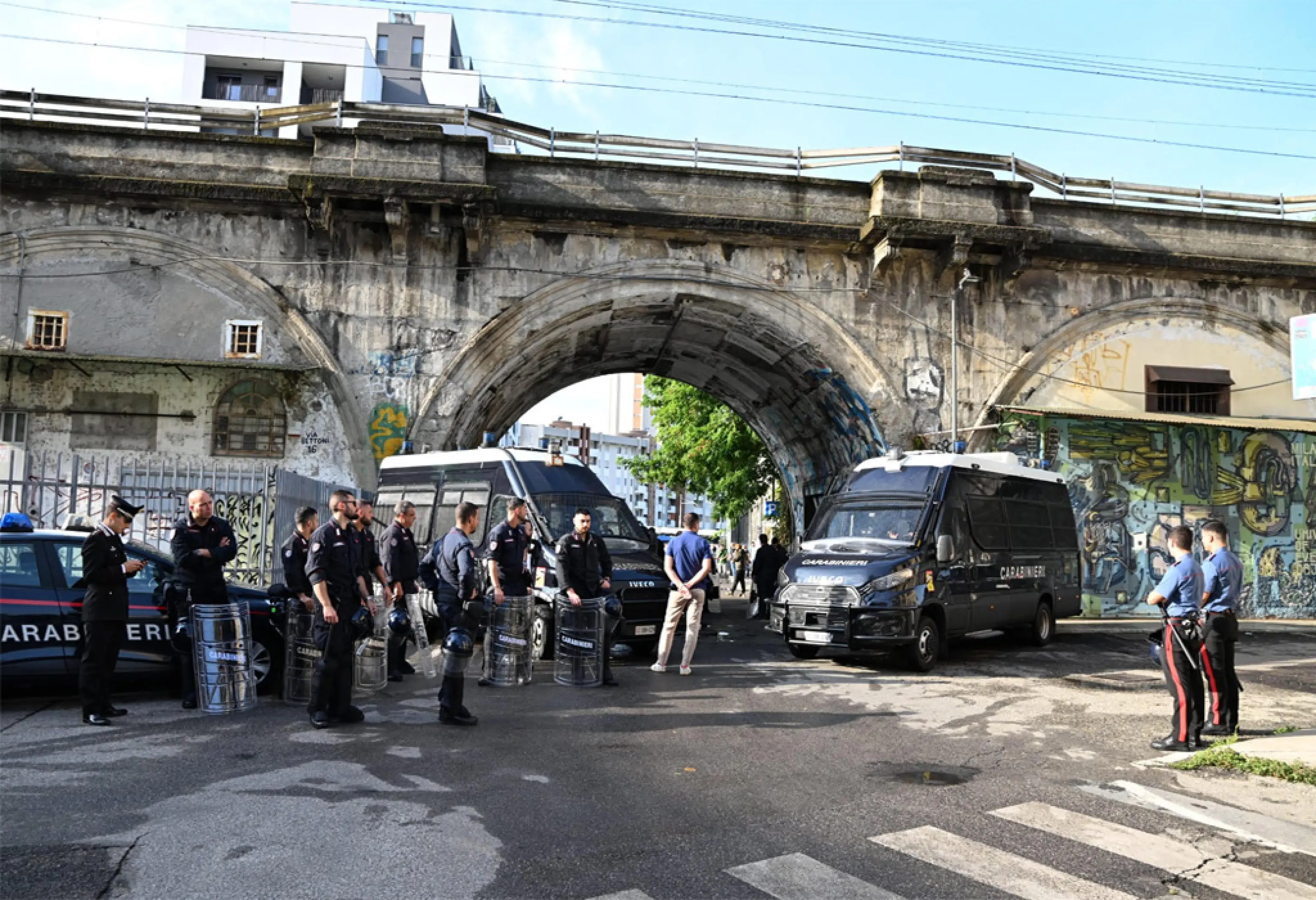 Lo sfratto del Leoncavallo a Milano