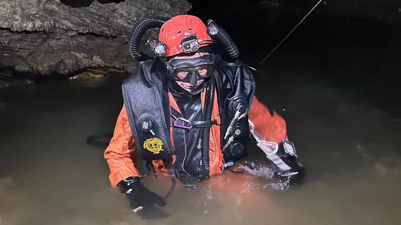 Casati riemerge dalle gallerie allagate sotterranee - © www.giornaledibrescia.it