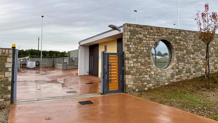 L'ingresso del depuratore di Centenaro, inaugurato nel 2019 - © www.giornaledibrescia.it