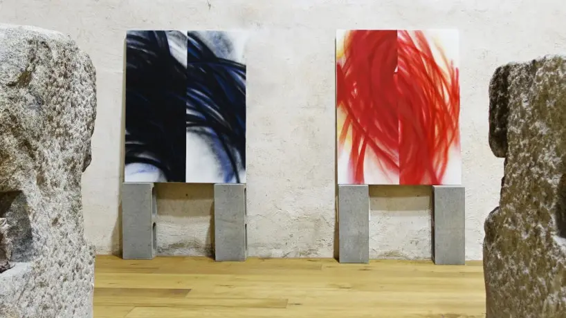 Alcune opere in mostra a Bienno
