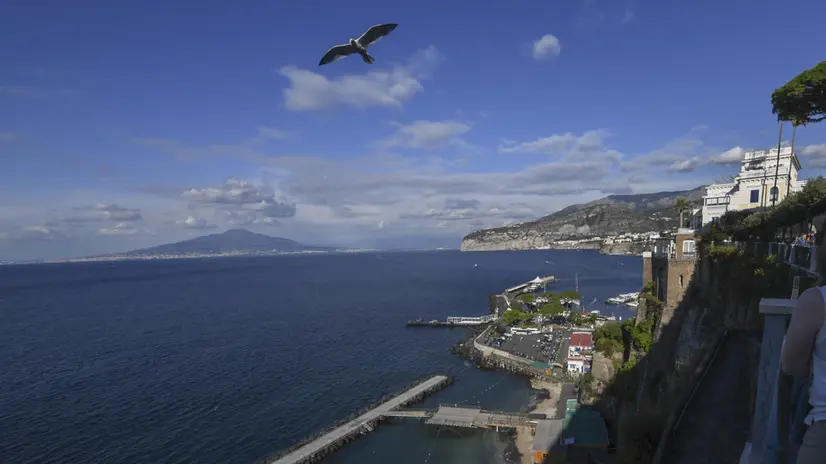 Uno scorcio di Sorrento, 11 ottobre 2021. ANSA/ CIRO FUSCO