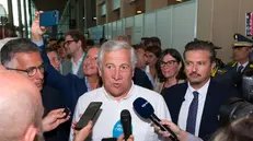 Antonio Tajani, vicepresidente del Consiglio dei Ministri, ministro degli Esteri e della Cooperazione Internazionale alla 46esima edizione del Meeting per l'amicizia fra i popoli, la kermesse organizzata dal movimento di Comunione e Liberazione. Rimini, 24 agosto 2025. ANSA/Foto Dorin Mihai, Pasquale Bove EN: Italy’s Vice President of the Council of Ministers, Minister of Foreign Affairs and International Cooperation Antonio Tajani, at the 46th edition of the Meeting for Friendship Among Peoples, the event organized by the Communion and Liberation movement. Rimini (IT), August 24, 2025. ANSA/Ph Dorin Mihai, Pasquale Bove