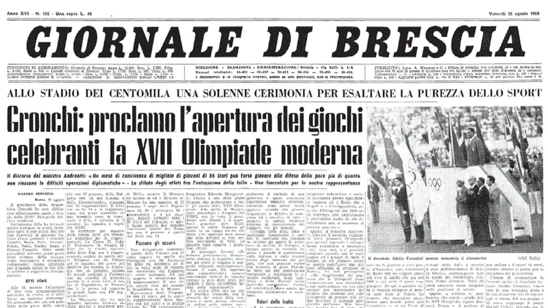 Il GdB del 26 agosto 1960