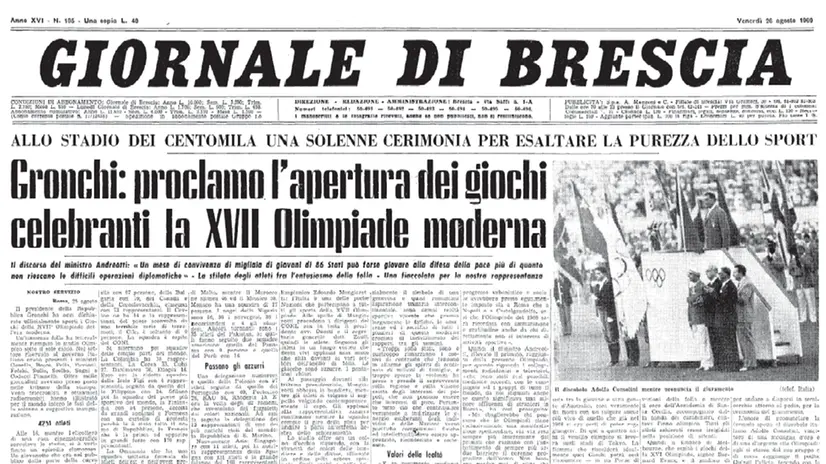 Il GdB del 26 agosto 1960