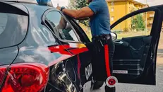 L'intervento dei carabinieri