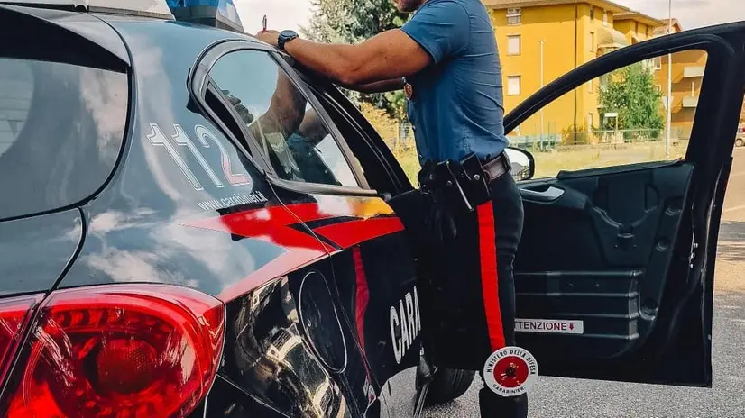 L'intervento dei carabinieri