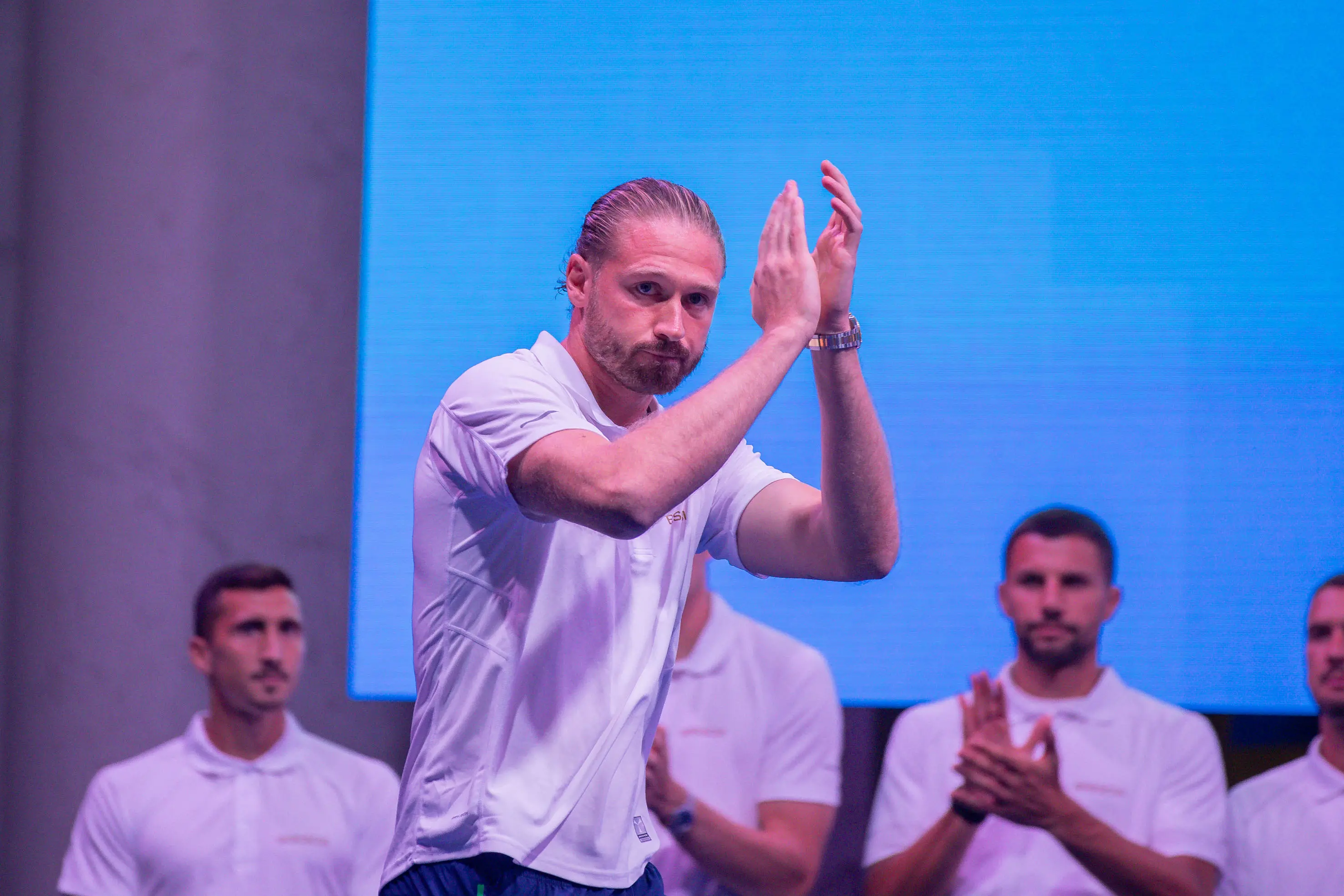 La presentazione dell'Union Brescia in piazza Loggia