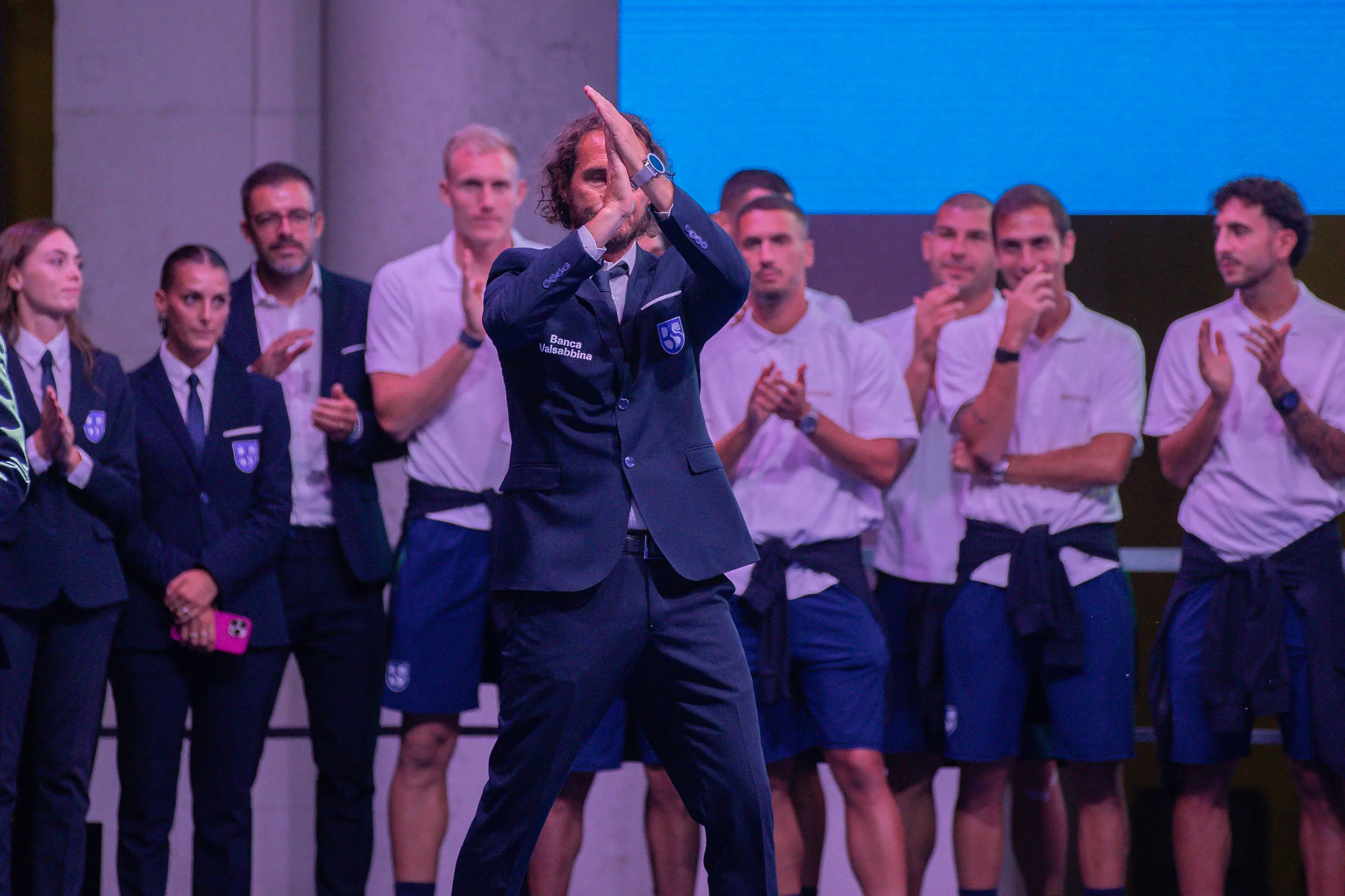 La presentazione dell'Union Brescia in piazza Loggia