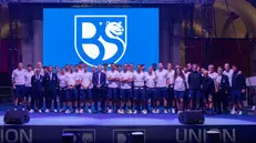 La presentazione dell'Union Brescia in piazza Loggia