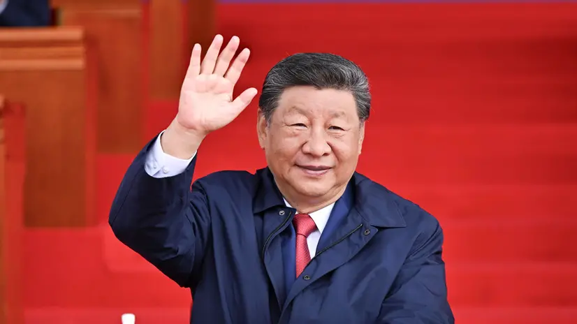 epa12316054 Chinese President Xi Jinping, also general secretary of the Communist Party of China (CPC) Central Committee and chairman of the Central Military Commission, attends a grand gathering at the Potala Palace square to mark the 60th founding anniversary of Xizang Autonomous Region in Lhasa, China's Xizang Autonomous Region, 21 August 2025 (issued 22 August 2025). Around 20,000 local officials and people from all ethnic groups and all walks of life joined in the celebration. EPA/XINHUA / YAN YAN CHINA OUT / UK AND IRELAND OUT / MANDATORY CREDIT EDITORIAL USE ONLY