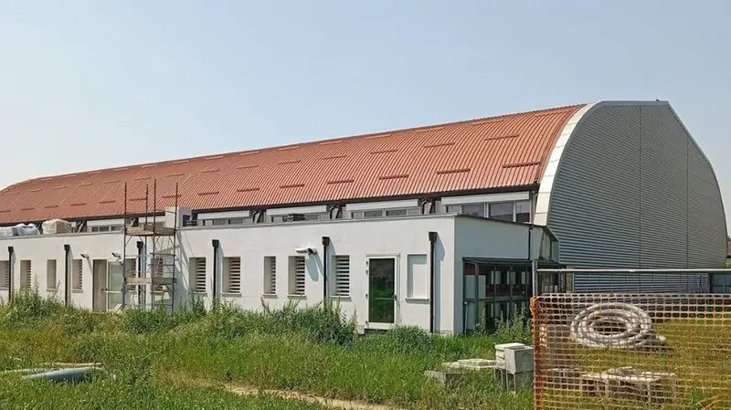 Manca poco alla conclusione dei lavori al palazzetto dello sport - © www.giornaledibrescia.it