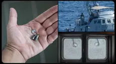 La combo postata su X da Sos Mediterranee Ita, con i colpi che la OceanViking denuncia di aver ricevuto oggi dalla Guardia Costiera libica in acque internazionali, 24 agosto 2025 X/ SOSMedItalia "Oggi la #OceanViking - si legge - è stata deliberatamente e violentemente attaccata in acque internazionali dalla Guardia Costiera libica che ha sparato centinaia di colpi contro la nostra nave. Gli 87 sopravvissuti e l'equipaggio stanno bene. Stiamo lavorando a ricostruire gli eventi". +++ ATTENZIONE: L'ANSA NON POSSIEDE I DIRITTI DI QUESTA FOTO CHE NON PUO' ESSERE PUBBLICATA SENZA L'AUTORIZZAZIONE DELLA FONTE DI ORIGINE CUI SI RINVIA +++ NPK +++