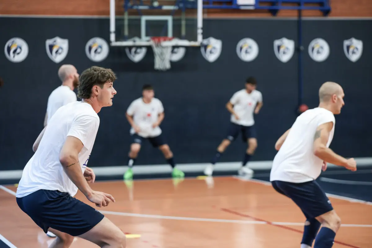 Il primo allenamento della Consoli