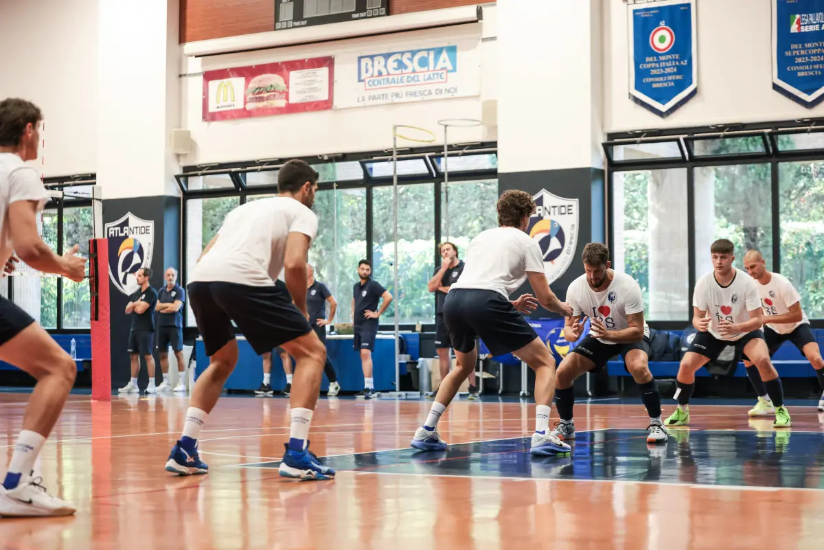 Il primo allenamento della Consoli