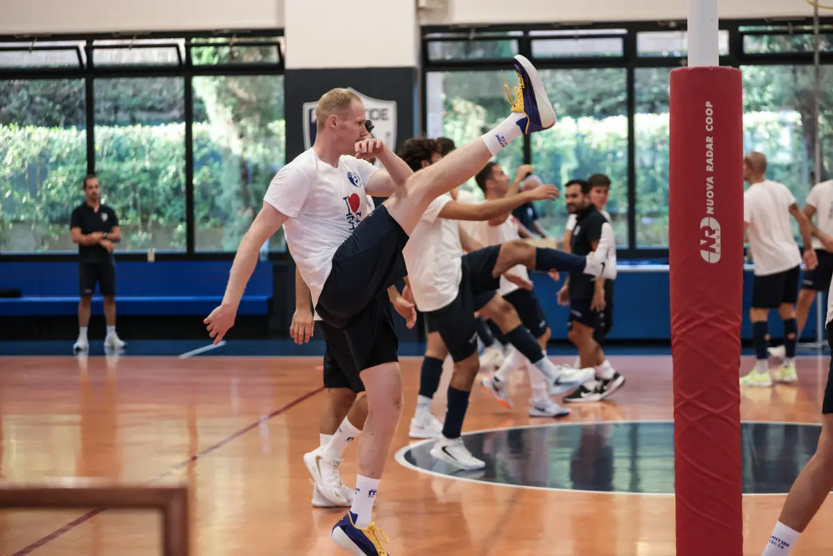 Il primo allenamento della Consoli