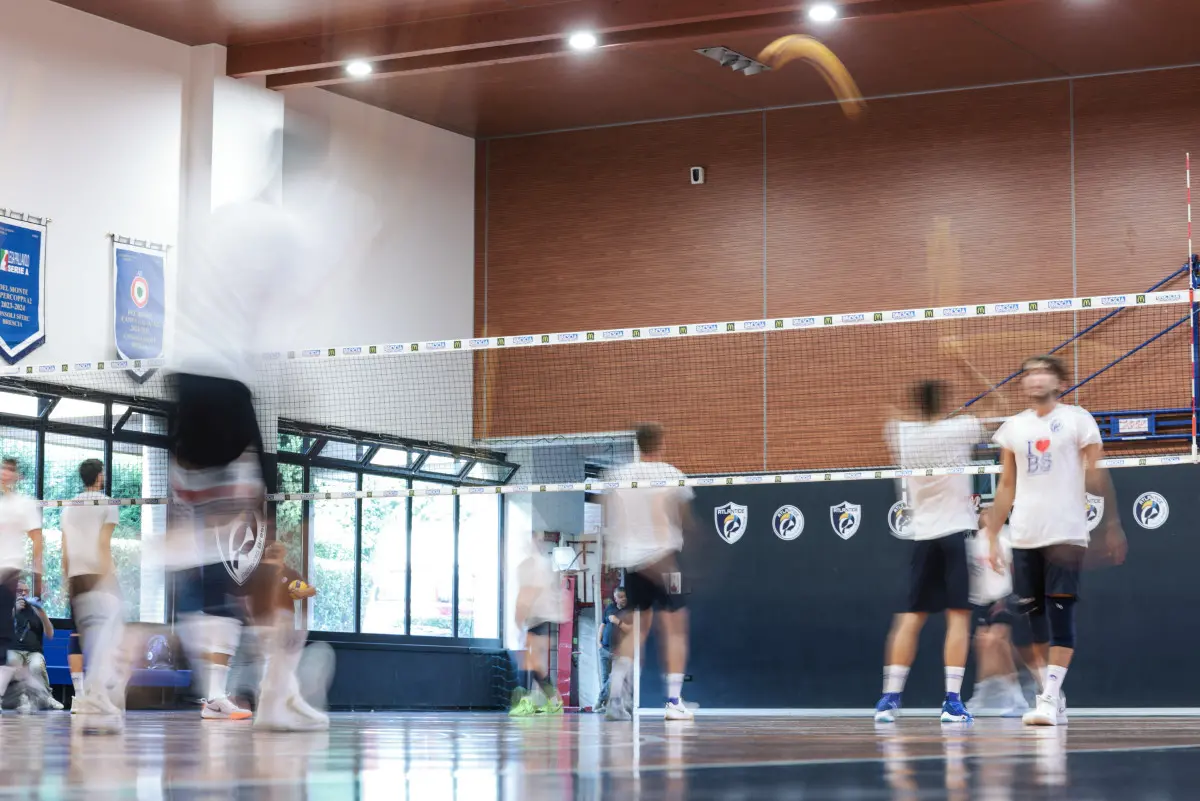 Il primo allenamento della Consoli