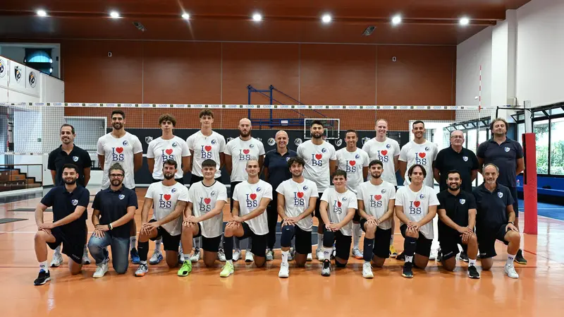 SPORT VOLLEY SERIE A2 ATLANTIDE CONSOLI BRESCIA PRIMO ALLENAMENTO NELLA FOTO FOTO DI SQUADRA 26-08-2025 Comincini@newreporter