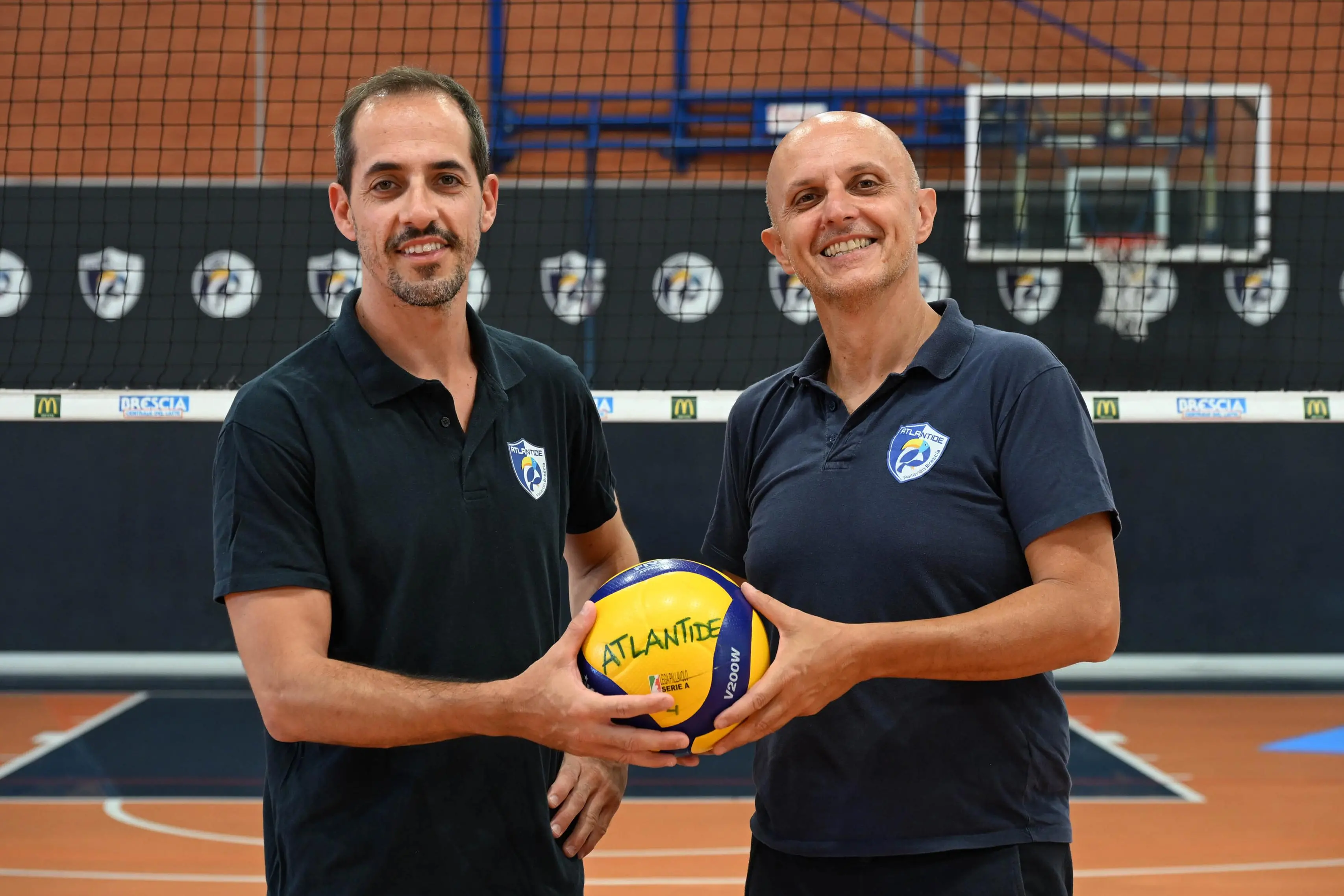 SPORT VOLLEY SERIE A2 ATLANTIDE CONSOLI BRESCIA PRIMO ALLENAMENTO NELLA FOTO TIBERTI  E ZAMBONARDI 26-08-2025 Comincini@newreporter