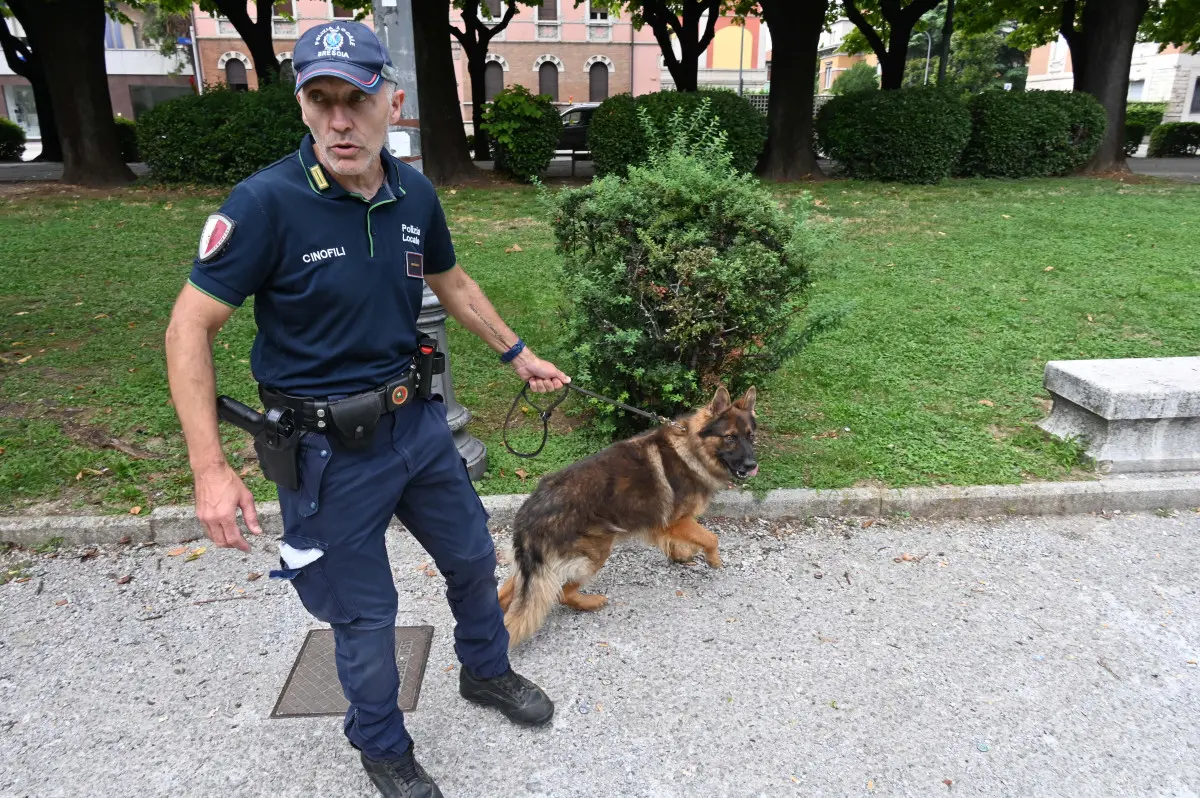 Le Unità cinofile della Polizia locale di Brescia