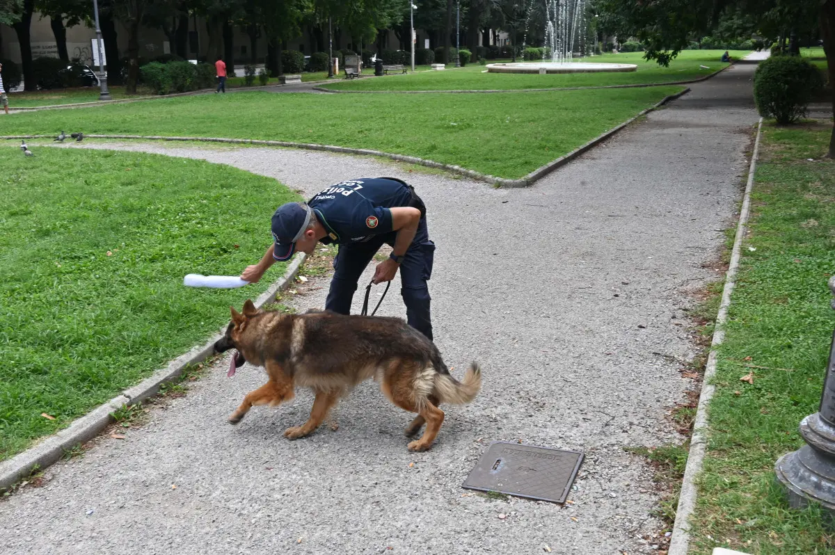 Le Unità cinofile della Polizia locale di Brescia