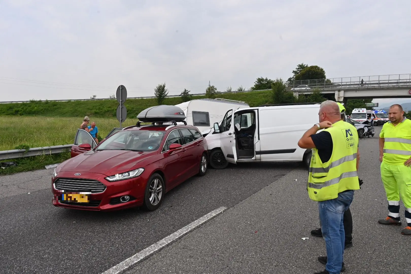L'incidente a Rodengo lungo la Sp 510