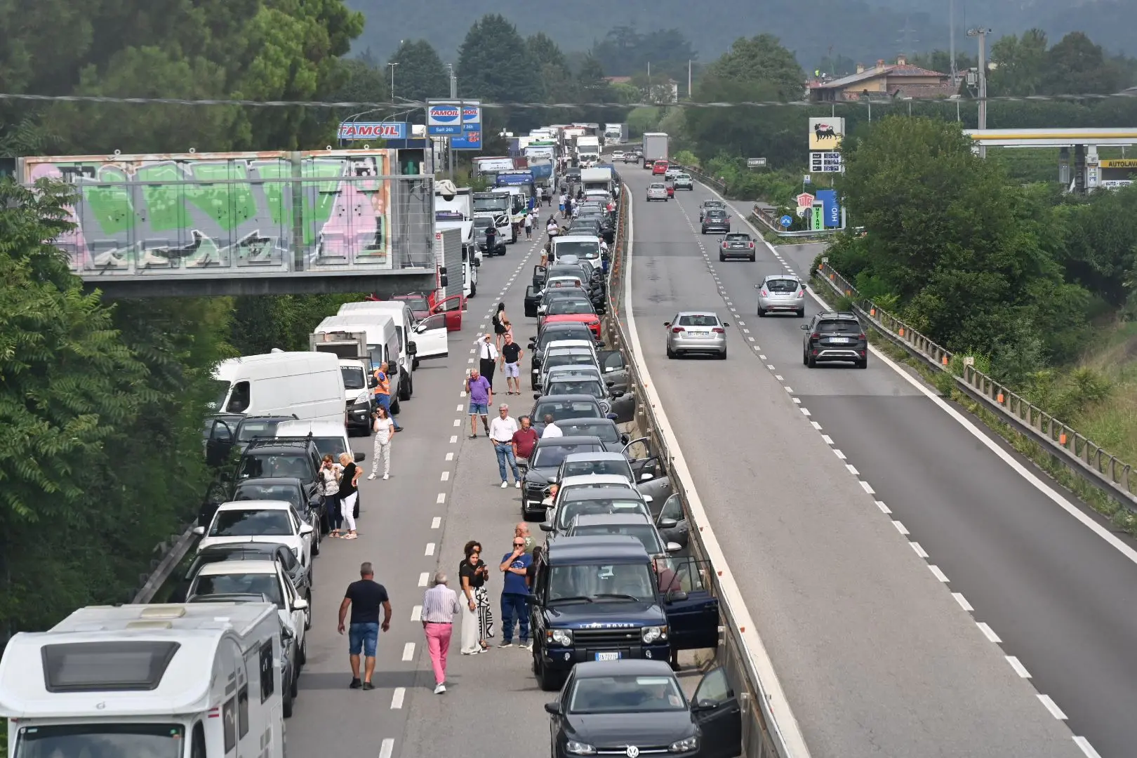L'incidente a Rodengo lungo la Sp 510