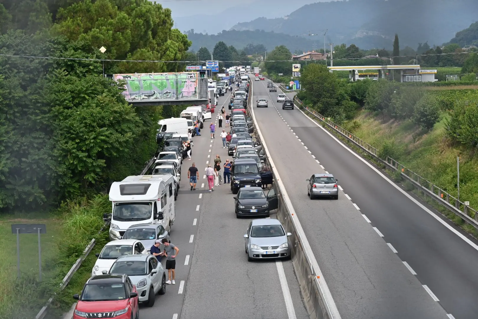 L'incidente a Rodengo lungo la Sp 510