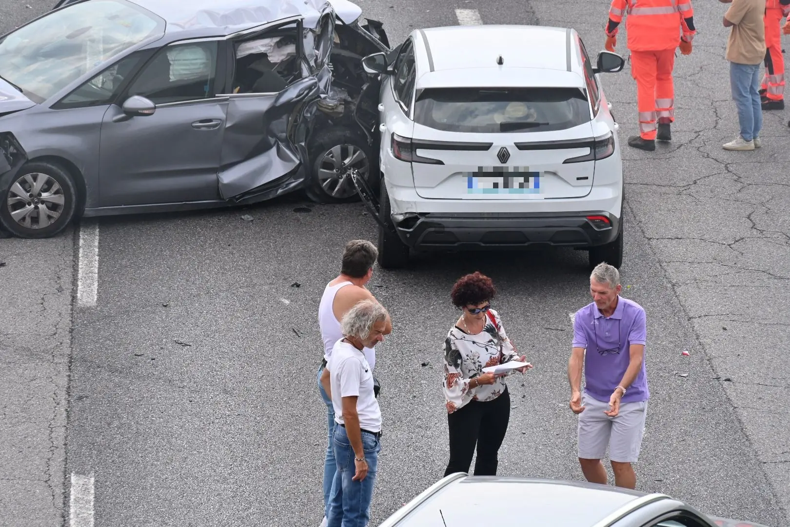 L'incidente a Rodengo lungo la Sp 510
