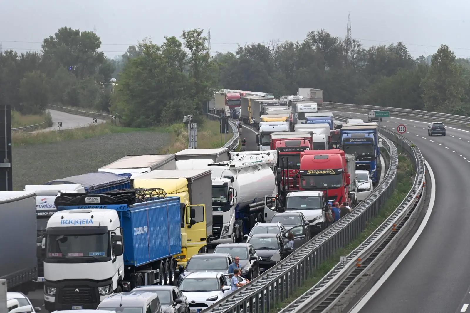 L'incidente in A21