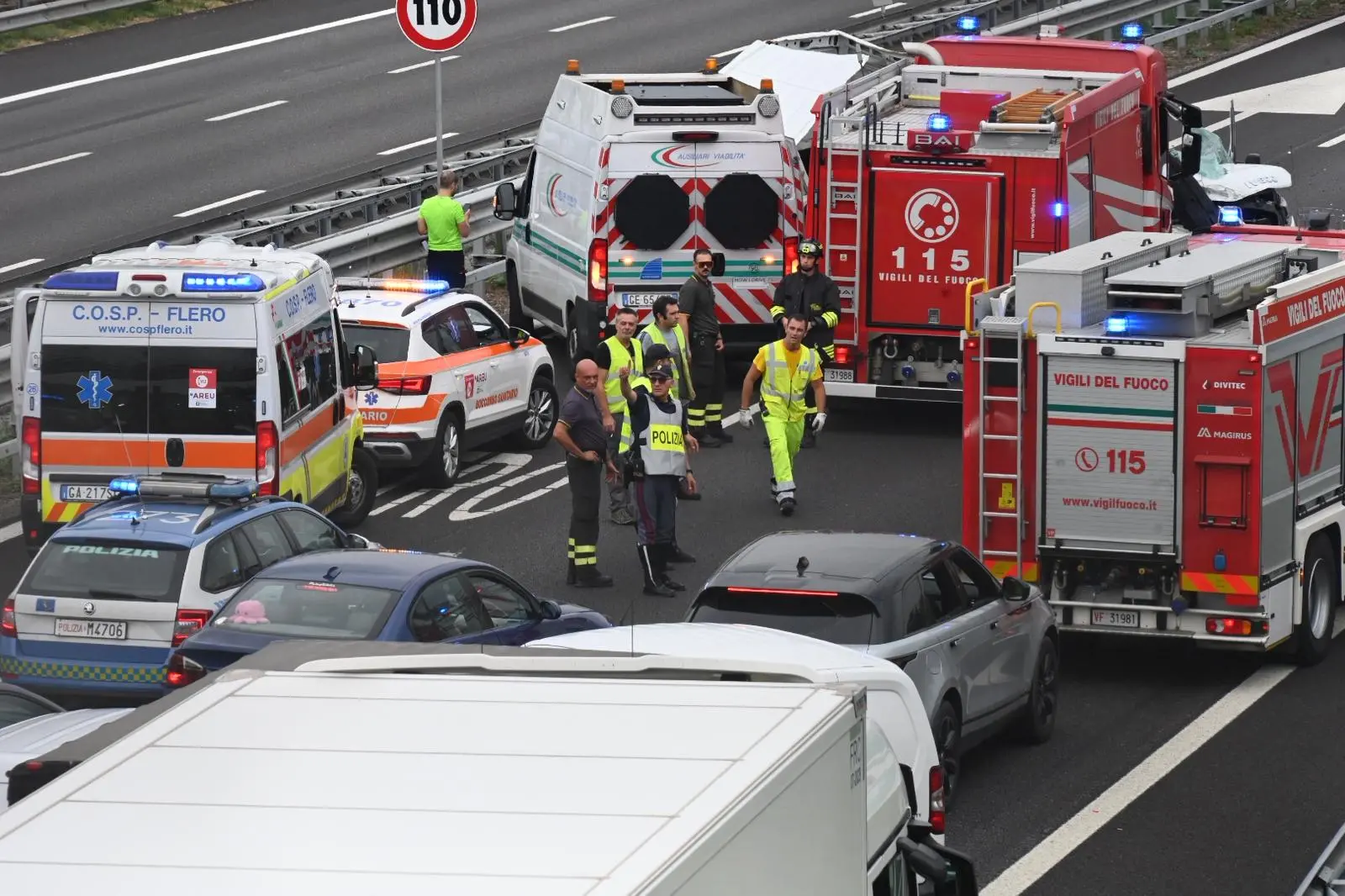 L'incidente in A21