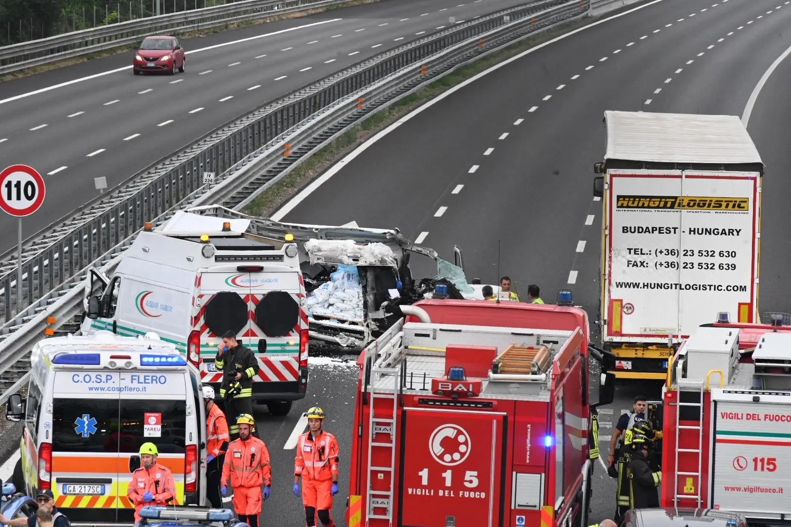 L'incidente in A21
