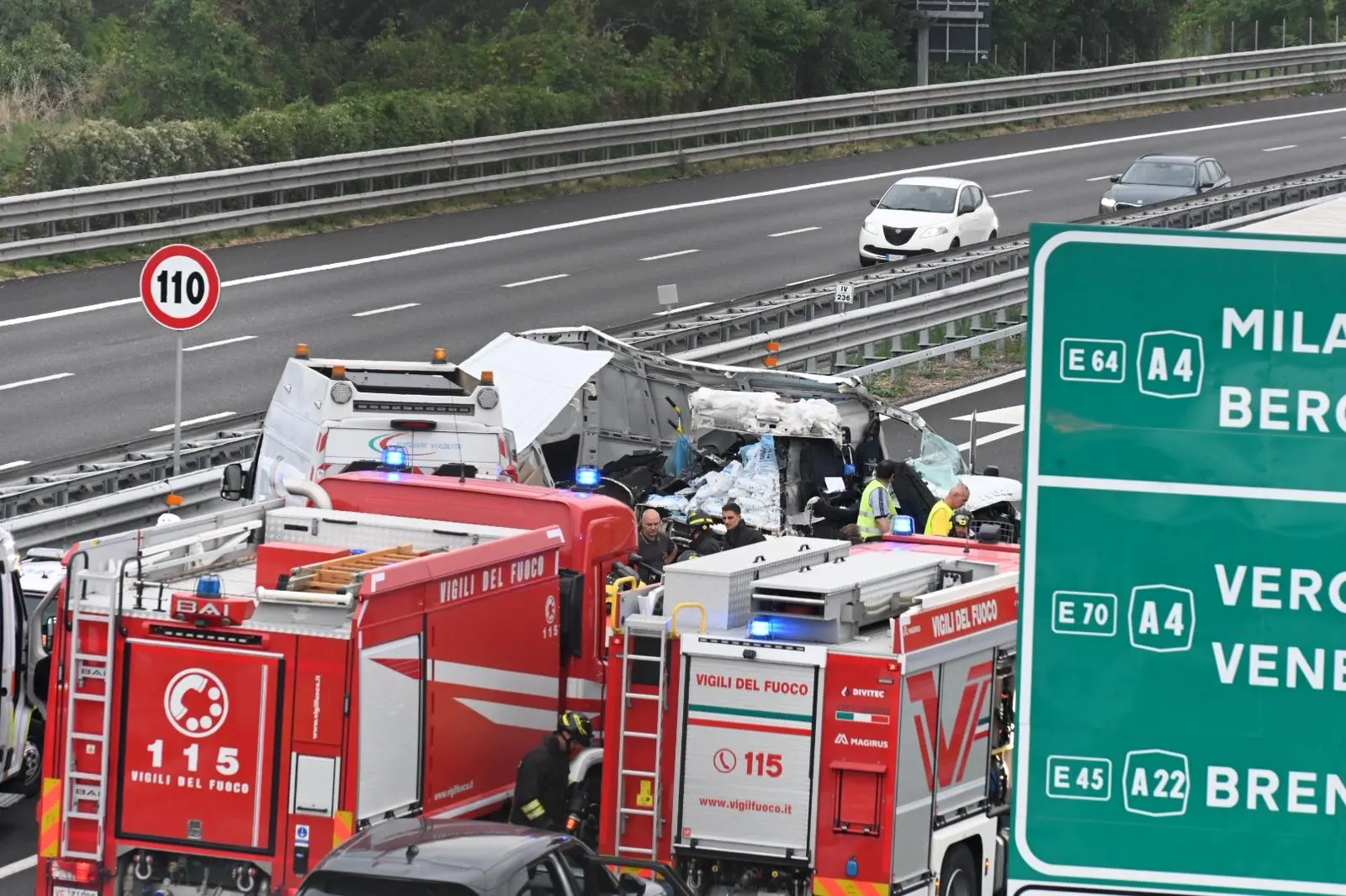 L'incidente in A21