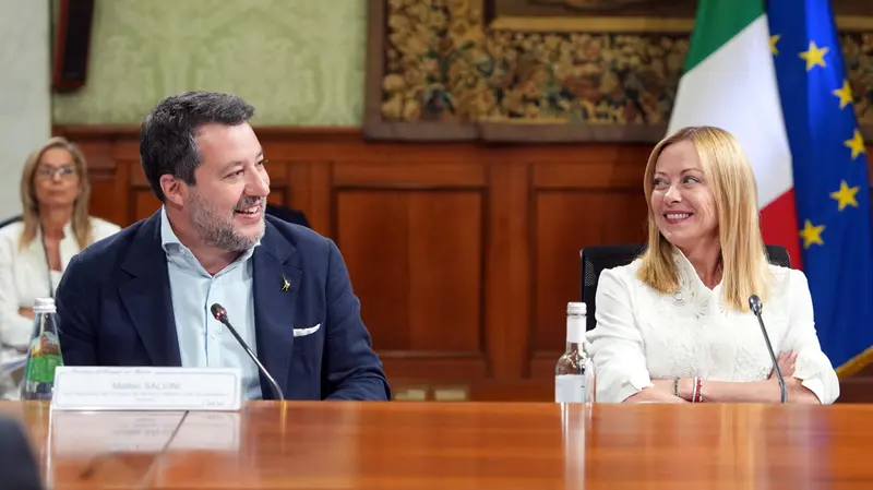 Salvini e Meloni - Foto Ansa © www.giornaledibrescia.it