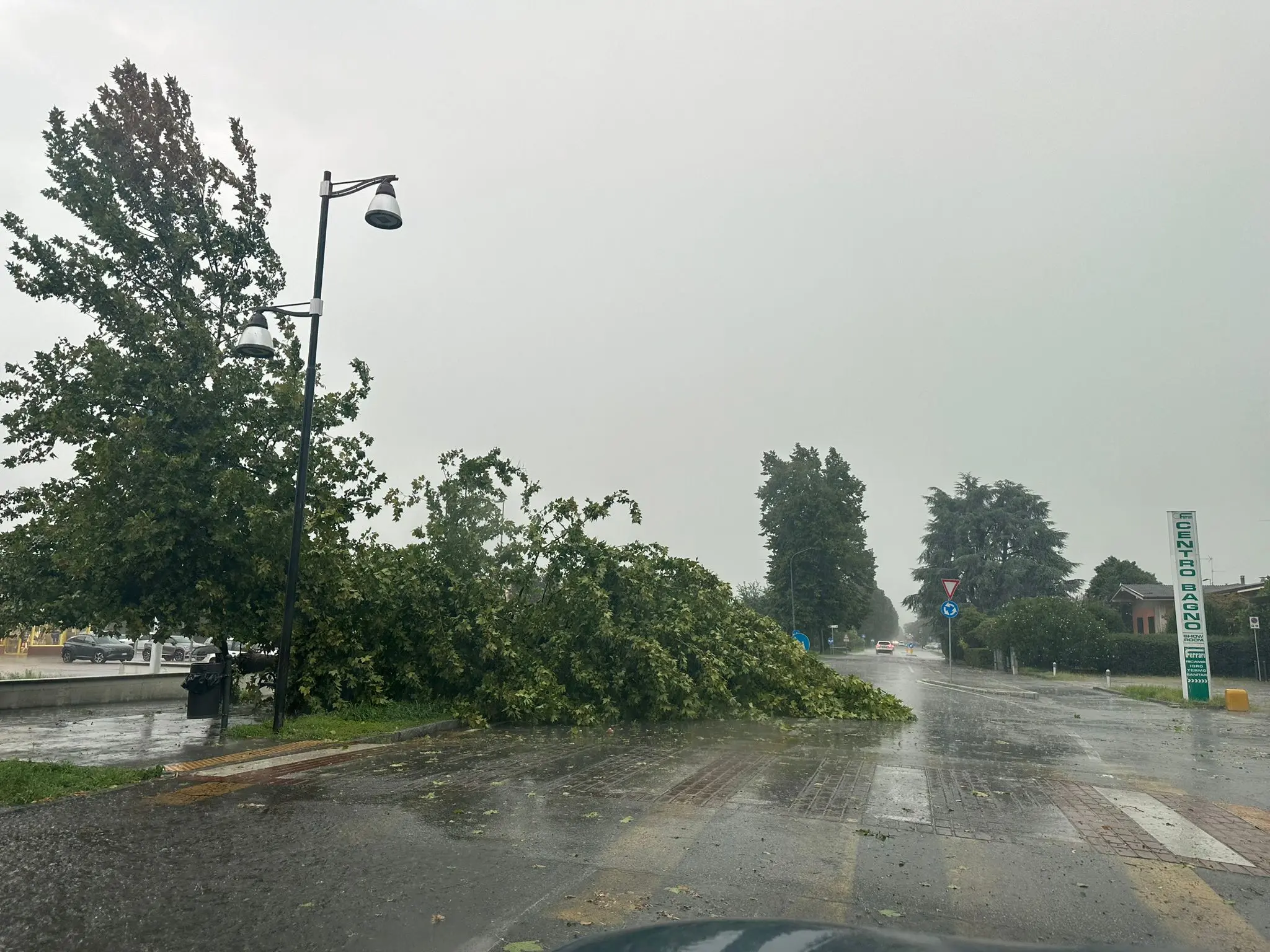Manerbio: i danni del maltempo