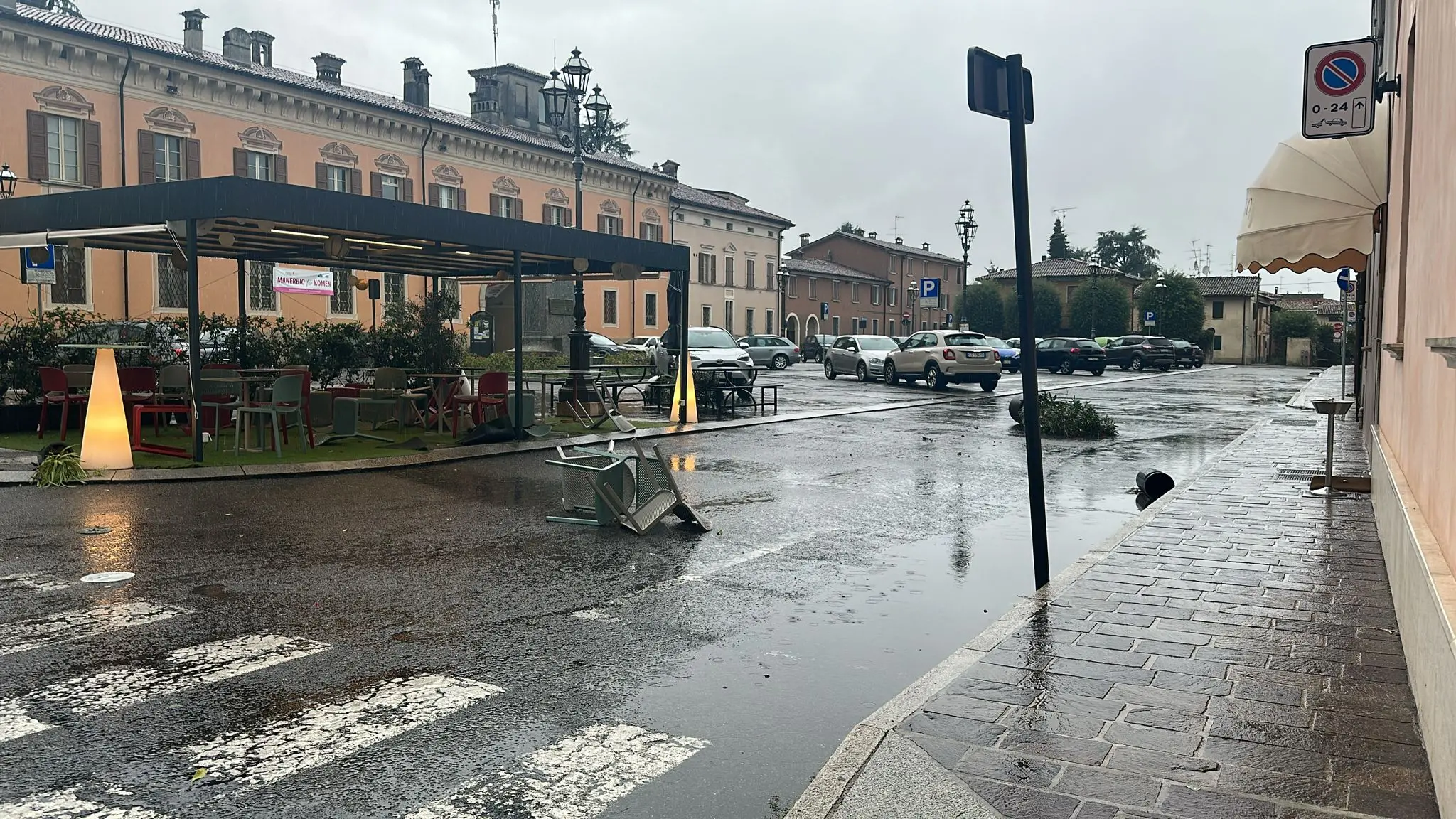 Manerbio: i danni del maltempo
