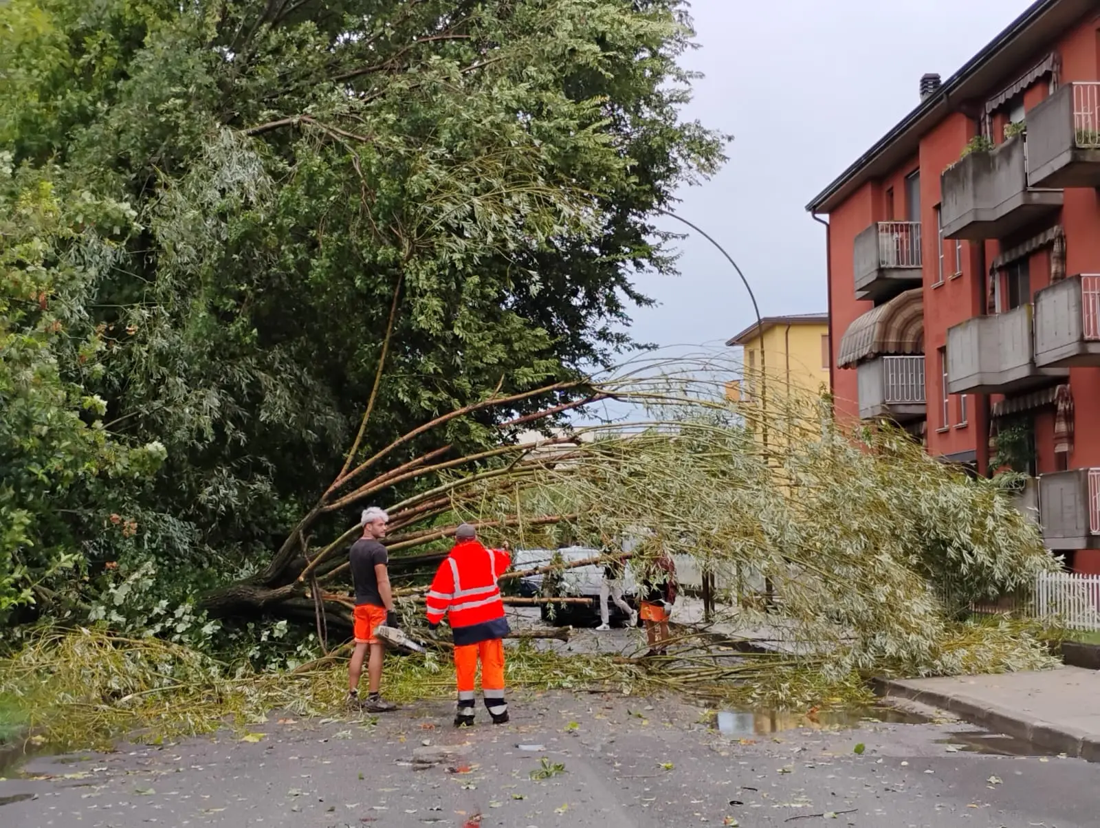 Verolanuova: i danni del forte temporale