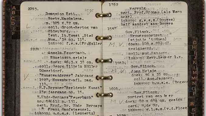 Il quadernetto con l'elenco delle opere d'arte - © www.giornaledibrescia.it