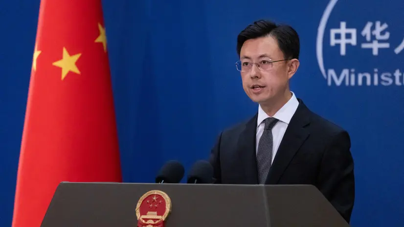 epa12192157 Chinese Ministry of Foreign Affairs spokesperson Guo Jiakun participates in a press conference in Beijing, China, 23 June 2025. Guo addressed the US’ recent involvement in the conflict in Iran, among other questions. EPA/JESSICA LEE