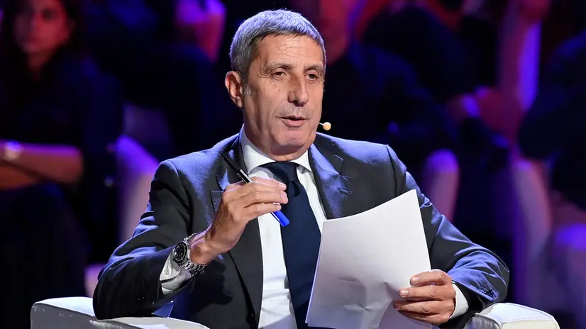 Gian Marco Chiocci, direttore del TG1 Rai, durante la prima giornata del Salone della Giustizia, Roma, 6 novembre 2024. ANSA/RICCARDO ANTIMIANI