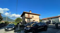 La casa in cui Alessandro Venier è stato trovato morto, fatto a pezzi, nella cantina della propria abitazione. Gemona 31 luglio 2025. ANSA/Sara Palluello