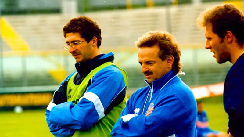 Egidio Salvi con Adriano Bacconi (sinistra) - © www.giornaledibrescia.it