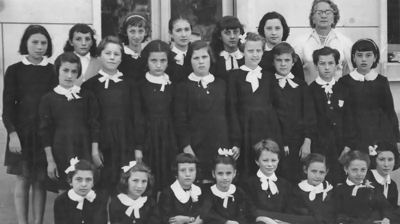 Una quinta elementare di Montichiari nell'anno scolastico 1957/1958 © www.giornaledibrescia.it