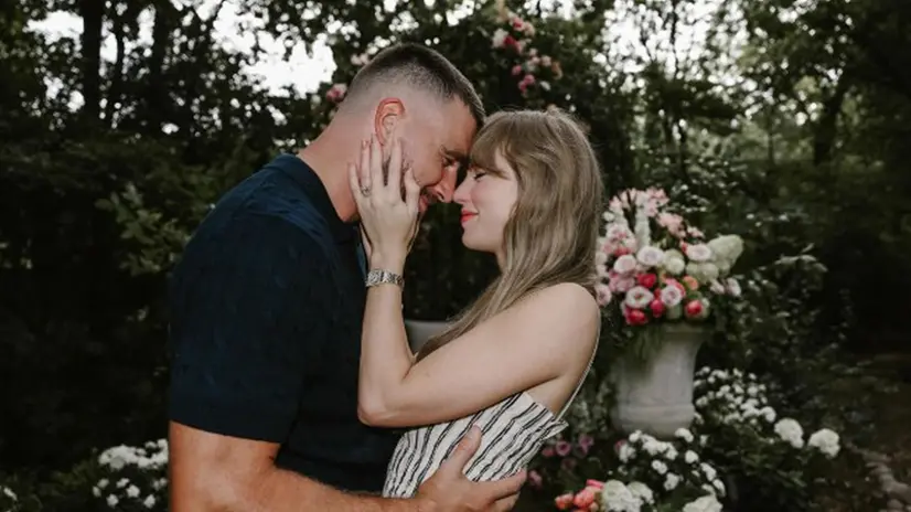La proposta di matrimonio di Travis Kelce a Taylor Swift - Foto Ansa © www.giornaledibrescia.it