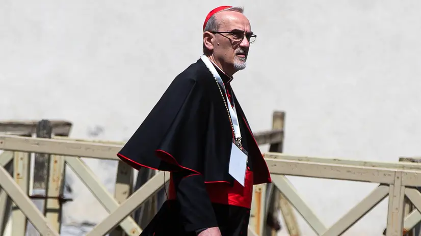 Italian Cardinal and Latin Patriarch of Jerusalem Pierbattista Pizzaballa, leaves for the seventh meeting of the General Congregation of Cardinals, in Vatican City, 30 April 2025. ANSA/ANGELO CARCONI