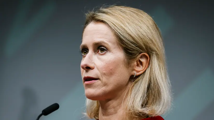 epa12336926 EU High Representative for Foreign Affairs and Security Policy Kaja Kallas holds a press conference after an informal EU foreign ministers' meeting in Copenhagen, Denmark, 30 August 2025. The meeting is organized as part of the Danish EU presidency. EPA/EMIL NICOLAI HELMS DENMARK OUT