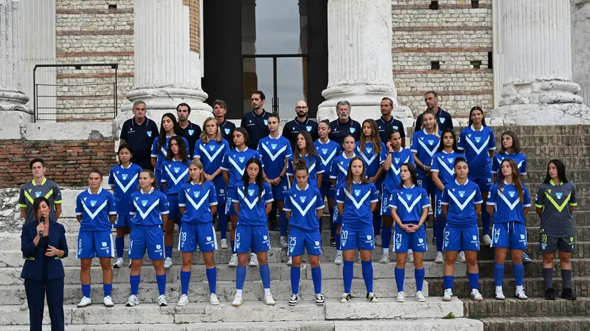 Il Brescia femminile: la presentazione ufficiale al Capitolium