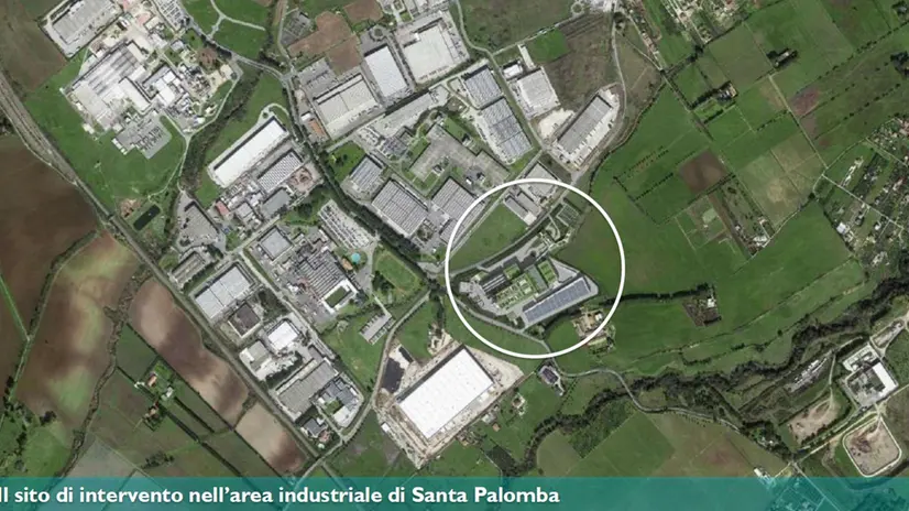 Il progetto del nuovo termovalorizzatore di Santa Palomba (Roma) presentato oggi in Campidoglio, Roma, 14 ottobre 2024. ANSA/US CAMPIDOGLIO +++ NPK +++ NO SALES, EDITORIAL USE ONLY +++