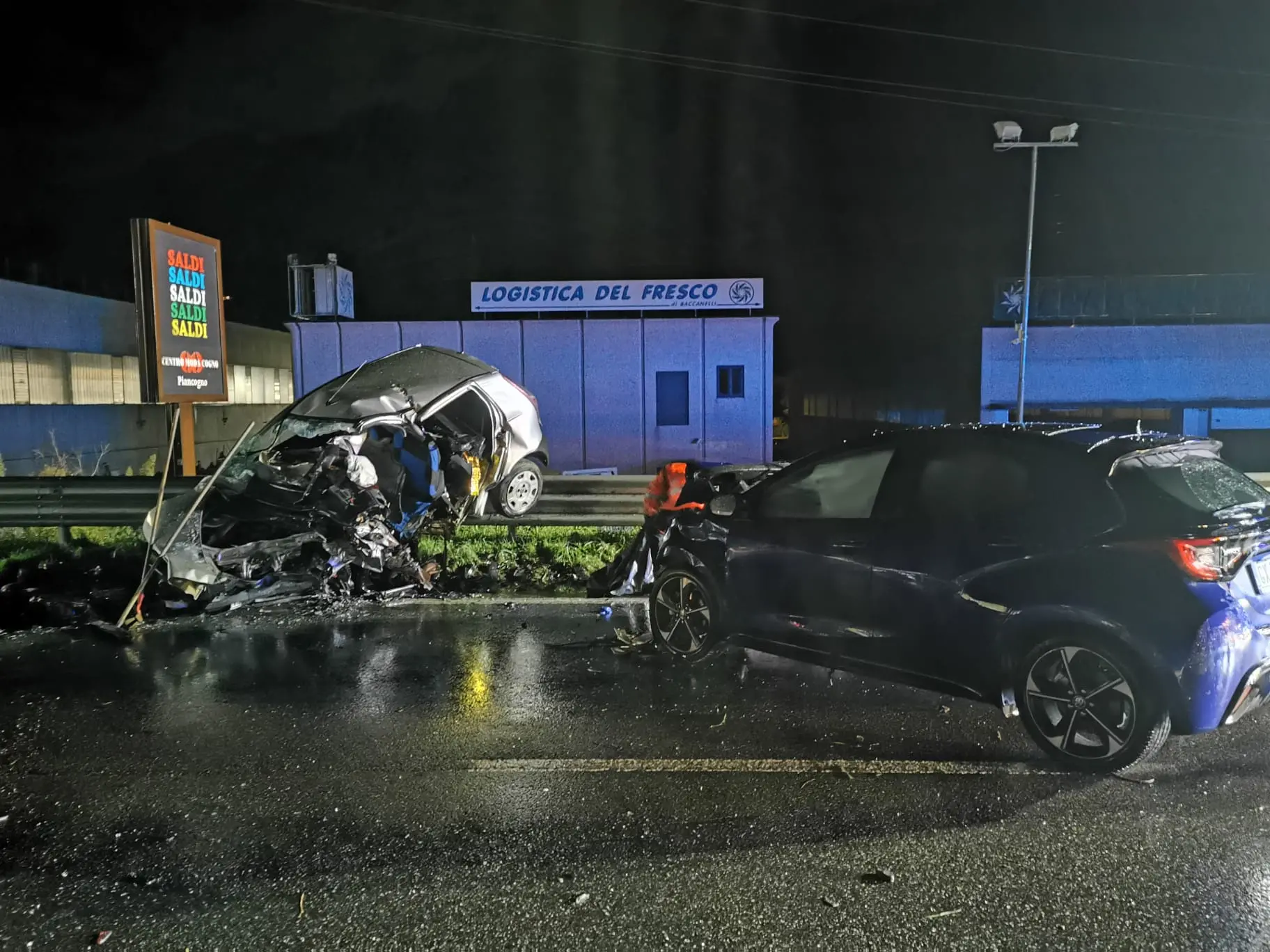 L'incidente sulla Ss 42 a Esine