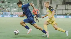 Elia Giani con la maglia dell'Athens Kallithea - Foto Instgram Elia Giani